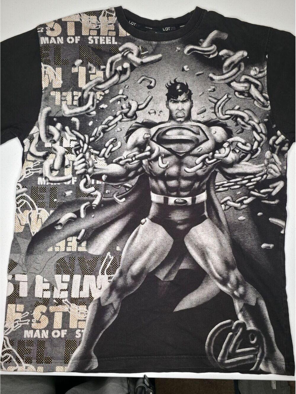 Vintage Lot 29 Superman Man Of Steel AOP Tee